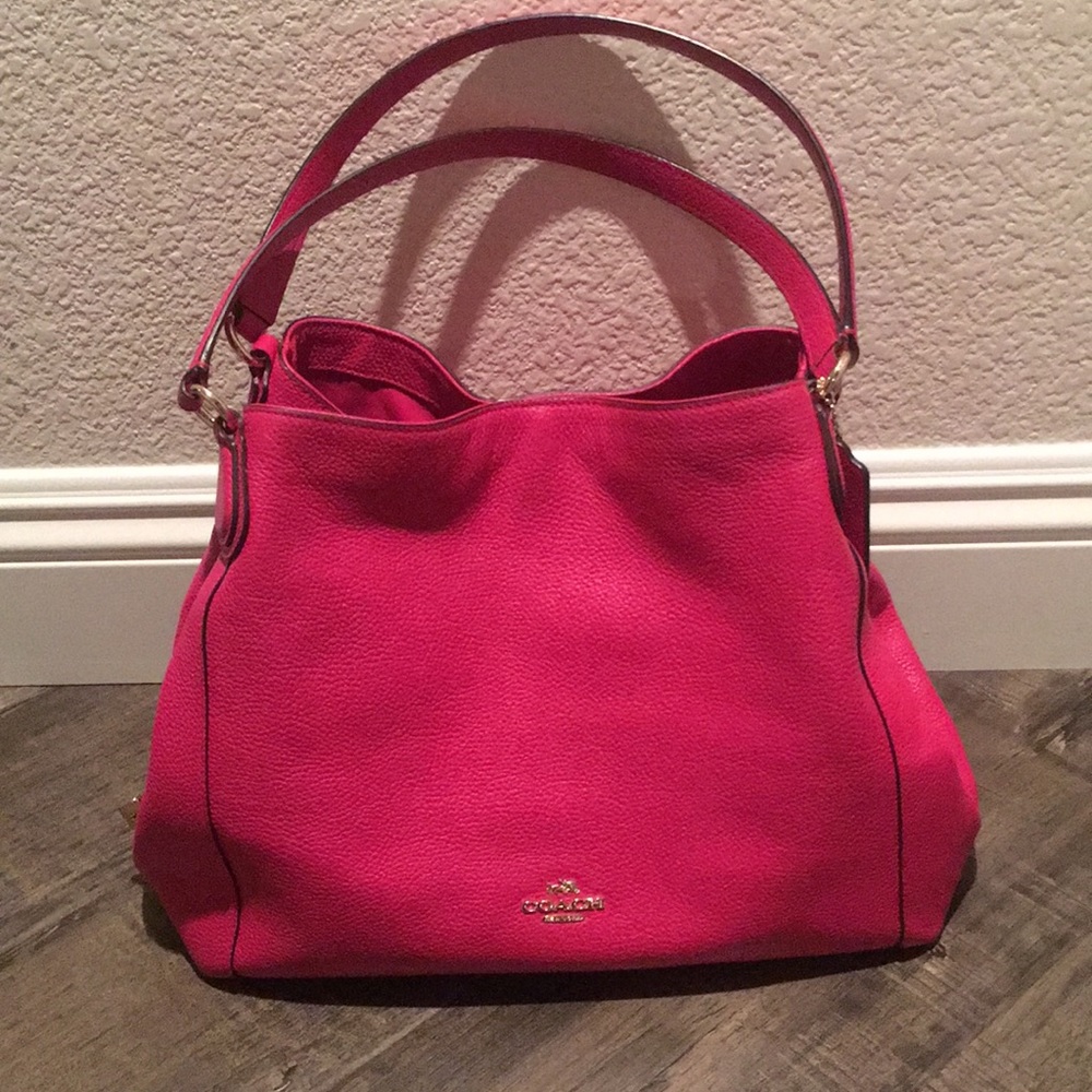 Authentic Coach Edie Shoulder Carryall Handbag